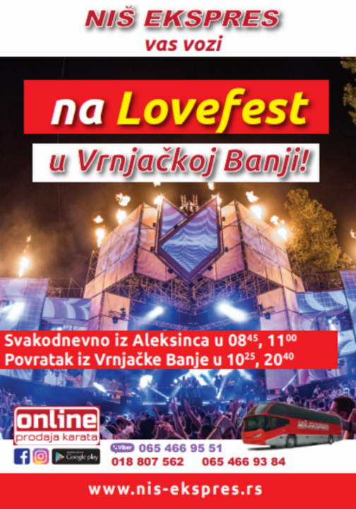 Sa “Niš-ekspresom” u Vrnjačku Banju na Festival ljubavi Sa “Niš-ekspresom” u Vrnjačku Banju na Festival ljubavi
