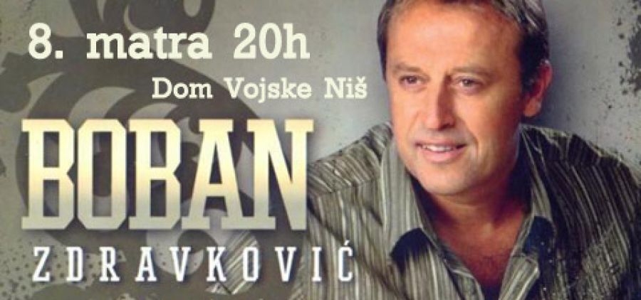 Koncert Bobana Zdravkovića za tri decenije rada