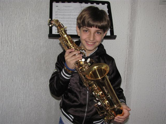 Mihajlo Mičić najmlađi i najbolji saksofonista u Srbiji