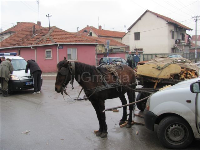 Sudar konjske zaprege s pik-apom