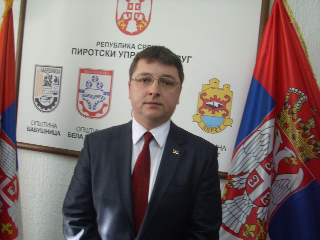 Načelnik Pirotskog okruga Dimitrije Vidanović podneo ostavku