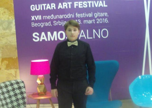 Uspesi Damjana Stankovića naa „Gitar art“ festivalu