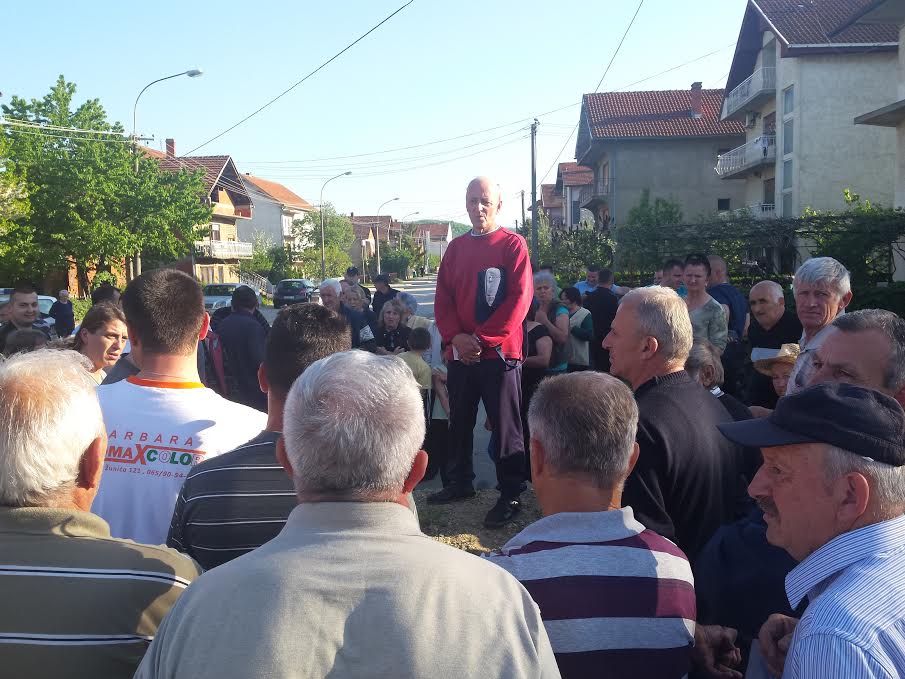 Protesti u naselju Rade Žunić