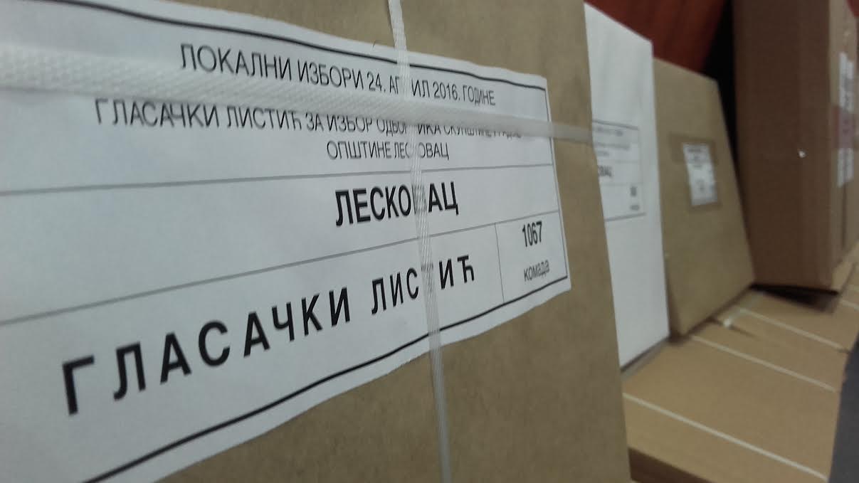 Za 2 godine  u Leskovcu broj birača smanjen za 1.783 ljudi