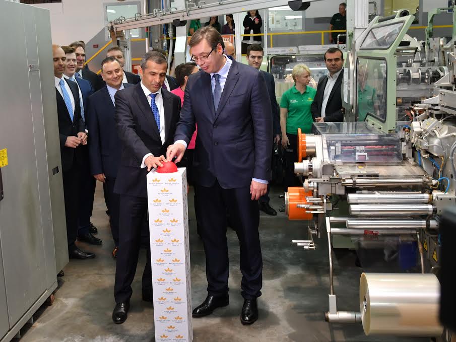 BAT otvorio novu liiniju za proizvodnju cigareta u prisustvu premijera Vučića