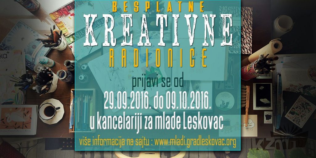 Besplatne radionice za kreativan Leskovac
