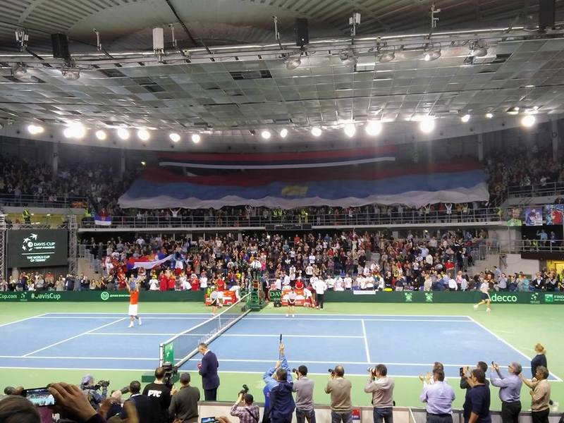 Teniseri Srbije i SAD stigli u Niš, danas prvi treninzi