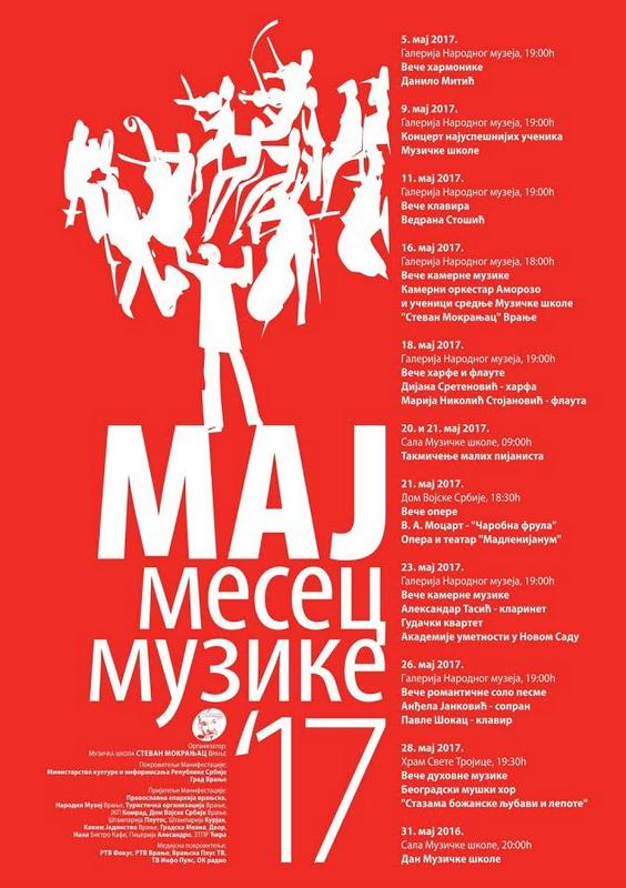 PROGRAM za “ Maj, mesec muzike ”