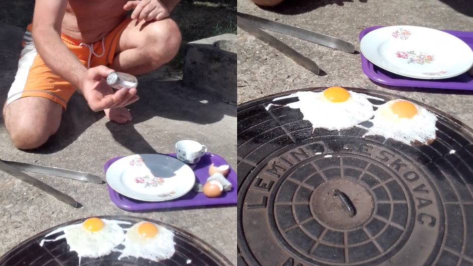 Leskovačka jaja sa vrelog asfalta dospela u hrvatsku štampu