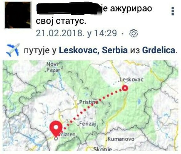 ISTRAŽUJEMO: Zašto na Fejsbuku Leskovčanima i Vranjancima piše da su sa Kosova, a da je Lipovica u Albaniji – DRUGI DEO