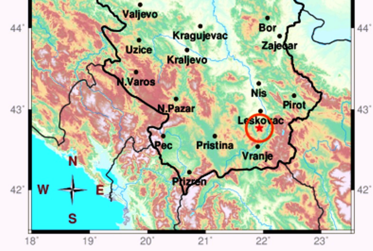 Zemljotres u Vladičinom Hanu