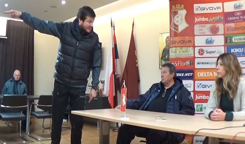 (VIDEO) Prostakluk posle utakmice Napretka i Radničkog, Lalatović besneo i vređao