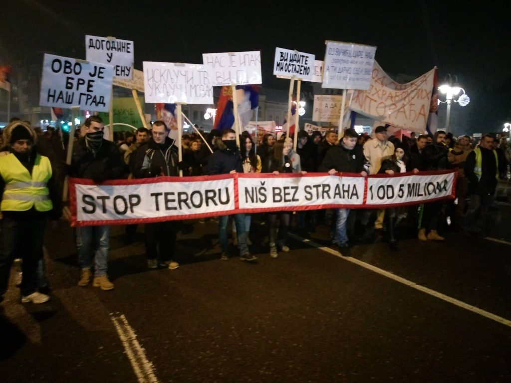 Protest u Nišu: Srbija je ustala i više se neće zaustaviti! (UŽIVO)
