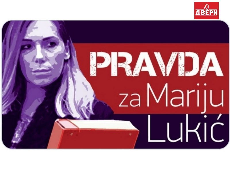Dveri poziva Uniju žena SNS da stane u odbranu Marije Lukić