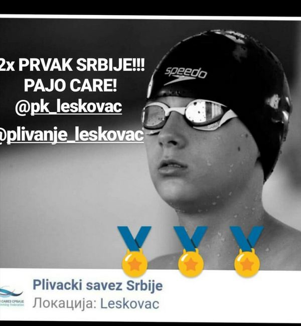Pavle Joić prvak Srbije u plivanju na 100 metara