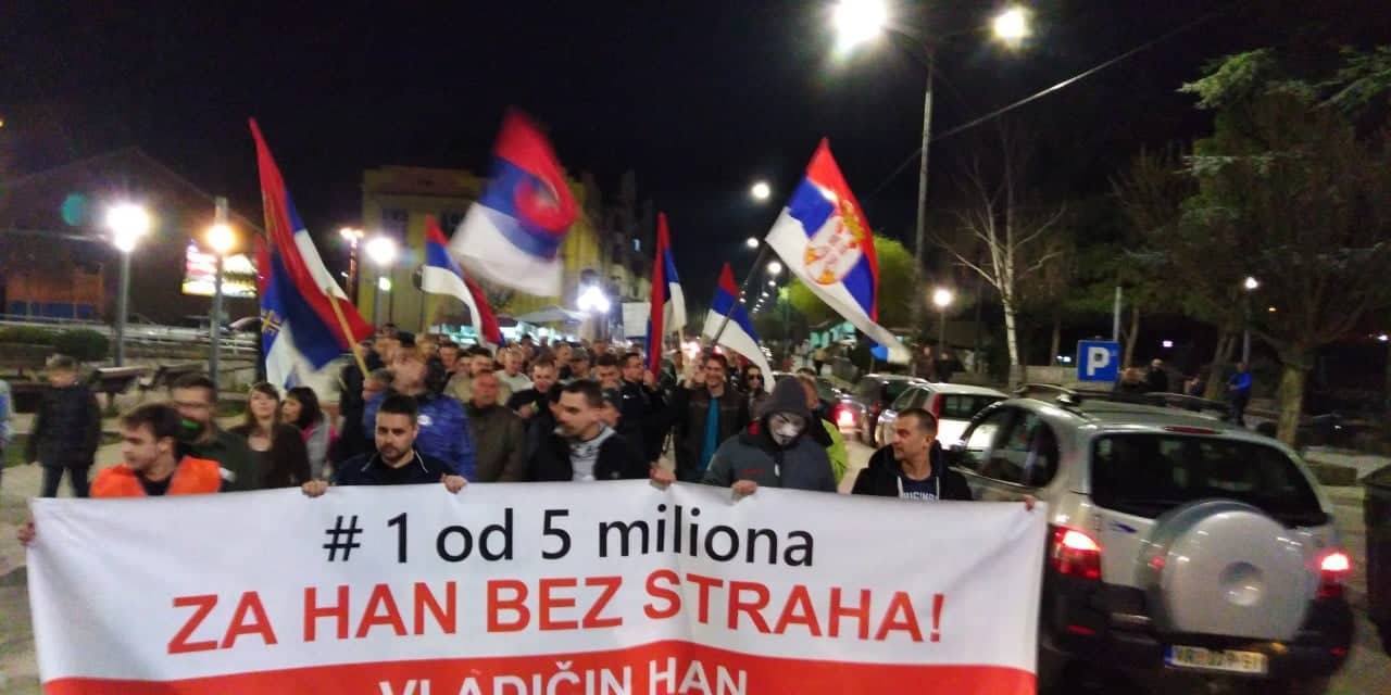 Demonstrante u Hanu polili vodom