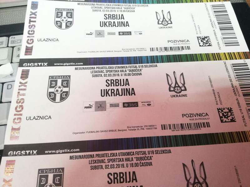 Srbija i Ukrajina sutra uz Leskovcu, Jugmedia deli 7×2 karte