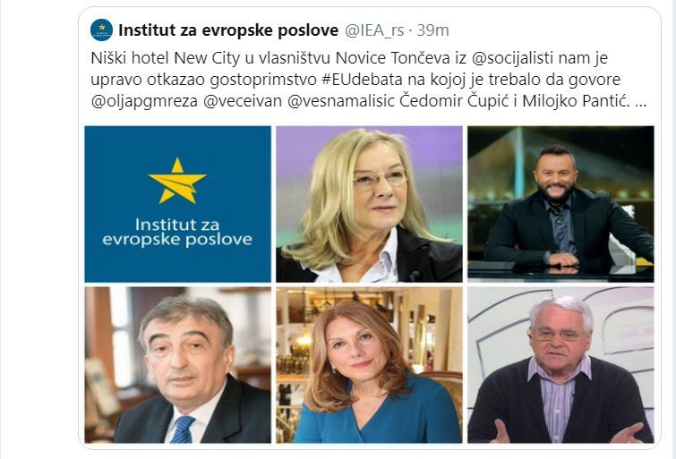 U Nišu otkazan prostor za debatu na kojoj je trebalo da govore Olja Bećković, Ivan Ivanović, Milojko Pantić…