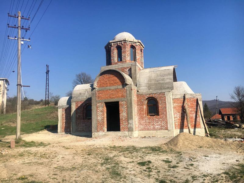 Izgradnja ckrve Svetog Pantelejmona u Gazdaru uskoro gotova