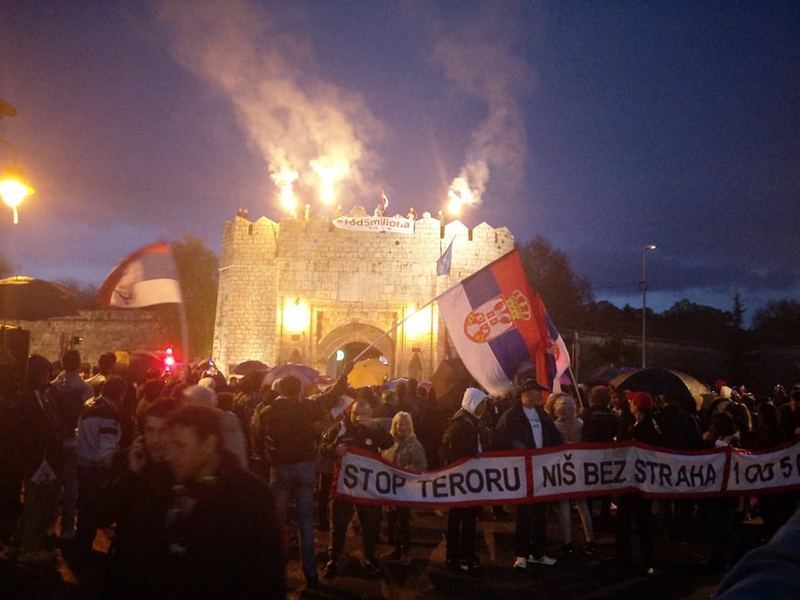 Incidenti na protestu u Nišu