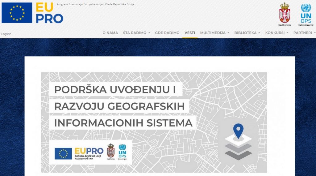 Geografski informacioni sistem stiže i u Vranje