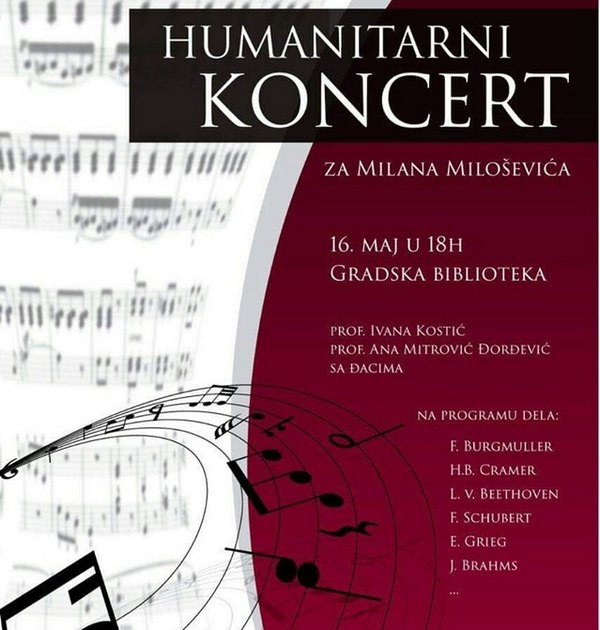 Koncert za Milana sutra u leskovačkoj biblioteci