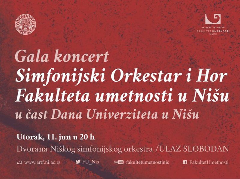 Gala koncert u Nišu u čast Dana Univerziteta