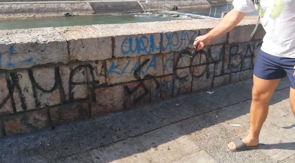 Nonić: Pomoćnica gradonačelnika slagala da su uklonjeni svi fašistički grafiti u gradu (VIDEO)