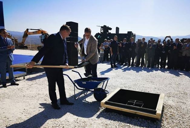 Vučić položio kamen temljac za fabriku namenske industrije u Kuršumliji