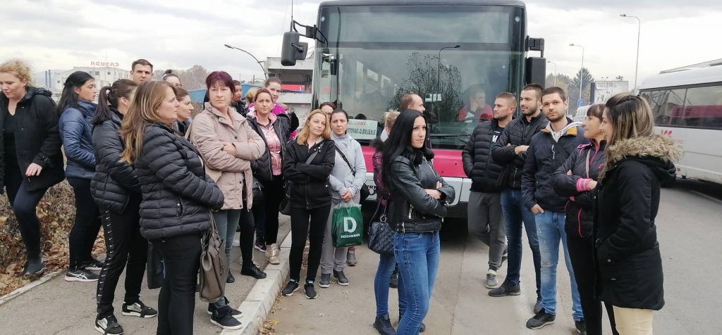 Radnici  Yure blokirali polazak autobusa “Jugotransa” nezadovoljni cenama karte i uslovima prevoza