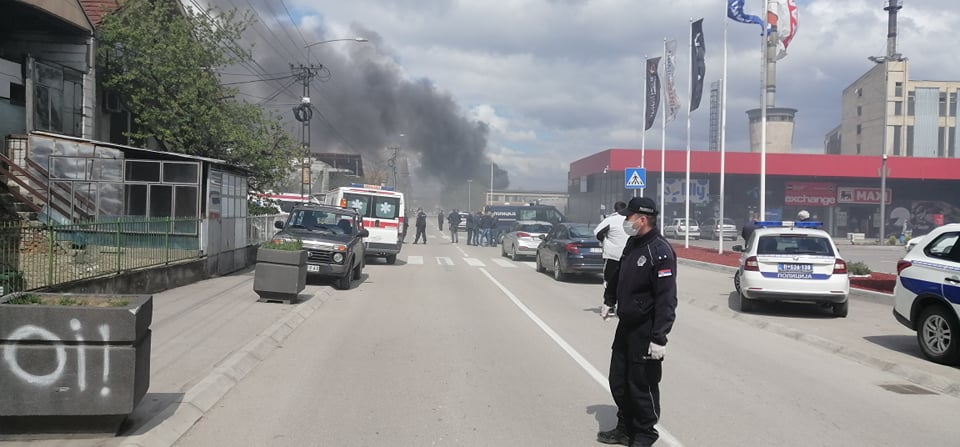 Veliki požar u centru Leskovca, gore magacini „Matreza“