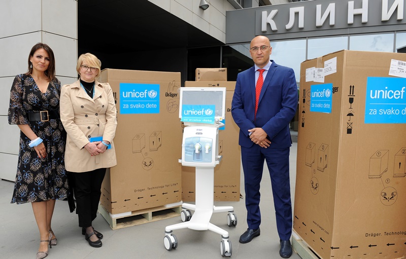 UNICEF isporučio respiratore  zdravstvenim ustanovama na Jugu Srbije