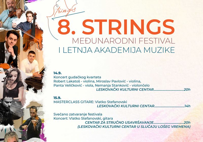 Večeras zatvaranje STRINGS-a koncertom Vlatka Stefanovskog