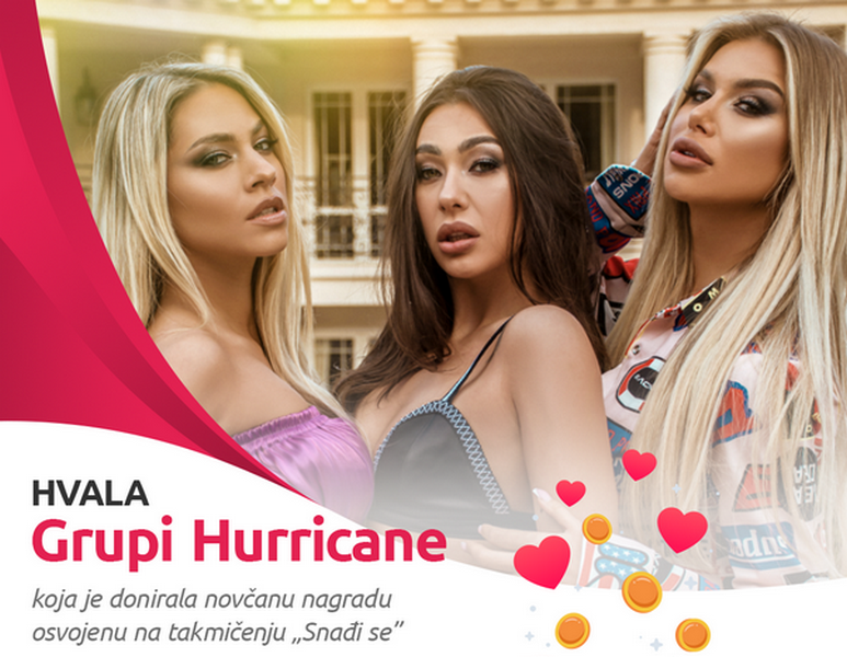 Devojke iz grupe “Hurricane” donirale jugu Srbije 88 hiljada dinara