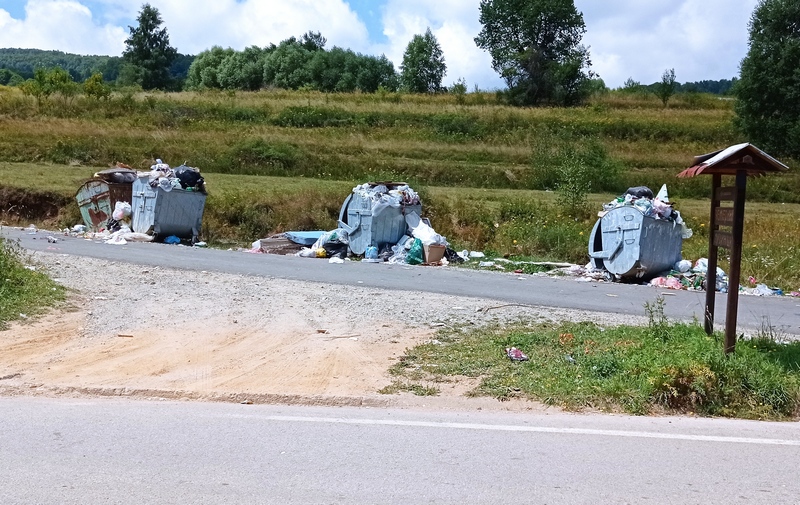 Prepune kontejnere pored Vlasinkog jezera niko ne prazni