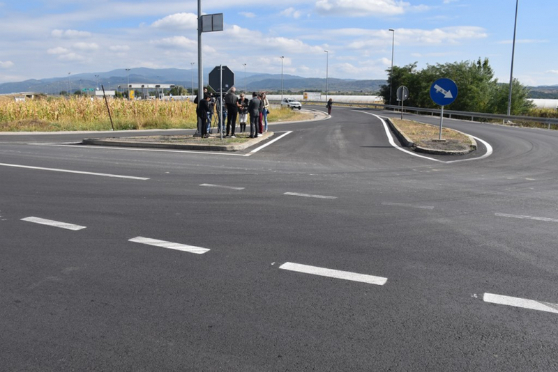 Rekonstruisana petlja ispred naplatne rampe na putu Leskovac-Vlasotince