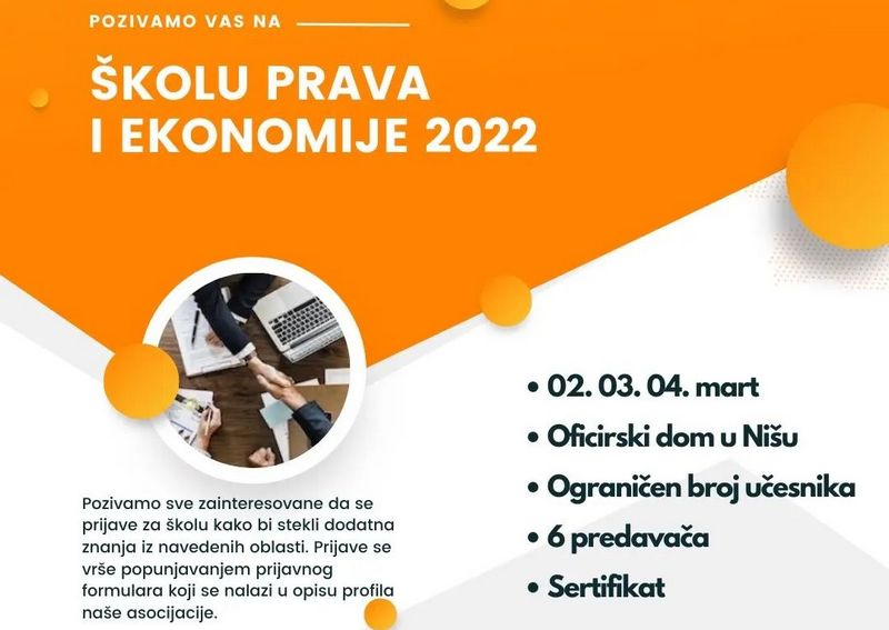 Besplatna škola prava i ekonomije za srednjoškolce i studente