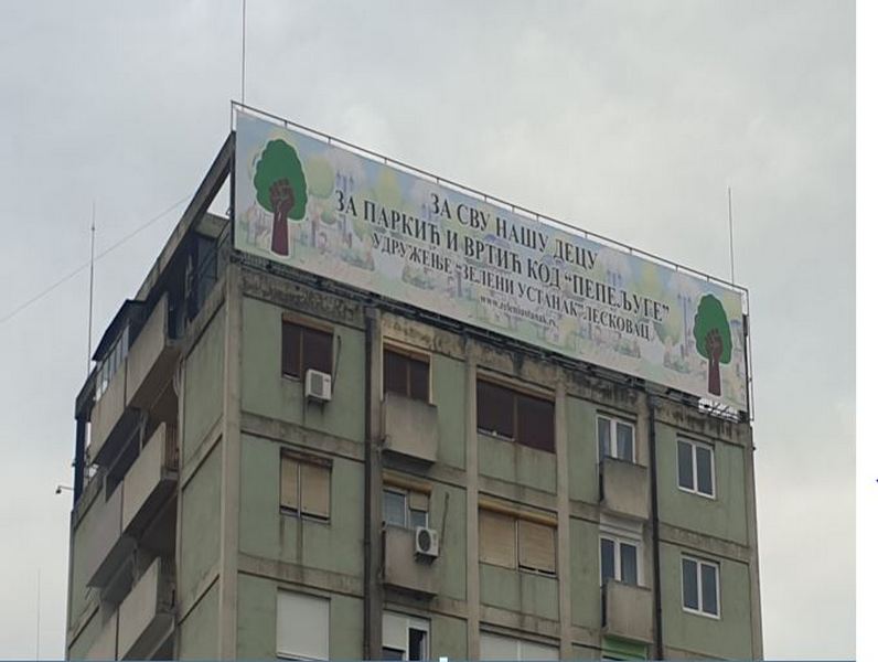 “Zeleni ustanak” iz Leskovca pokrenuo peticiju za uvođenje odgovornosti za „urbanističke mahinacije“
