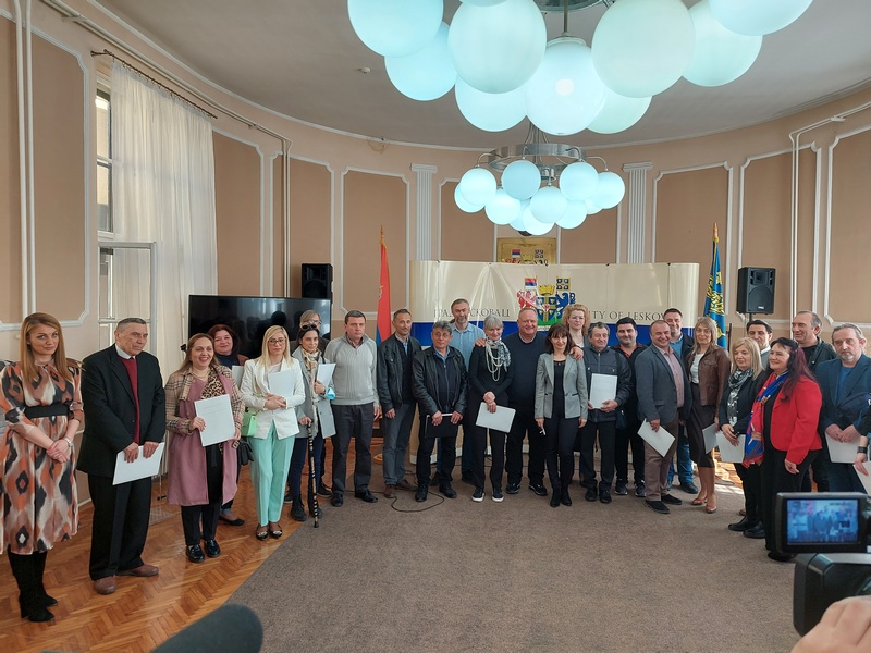 Podeljena 42 ugovora iz oblasti kulture u Leskovcu