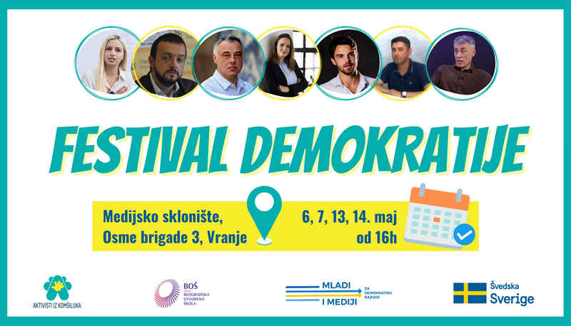 Četiri dana Festivala demokratije u Vranju