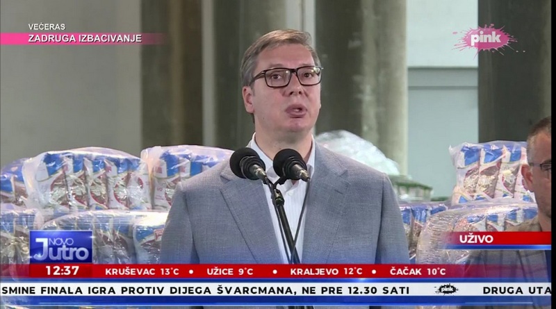Vučić: Po 1200 tona pasulja i pirinča imamo u robnim rezervama u Leskovcu