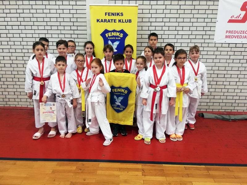 Karatisti iz Vranja briljirali na Međunarodnom karate kupu u Medveđi