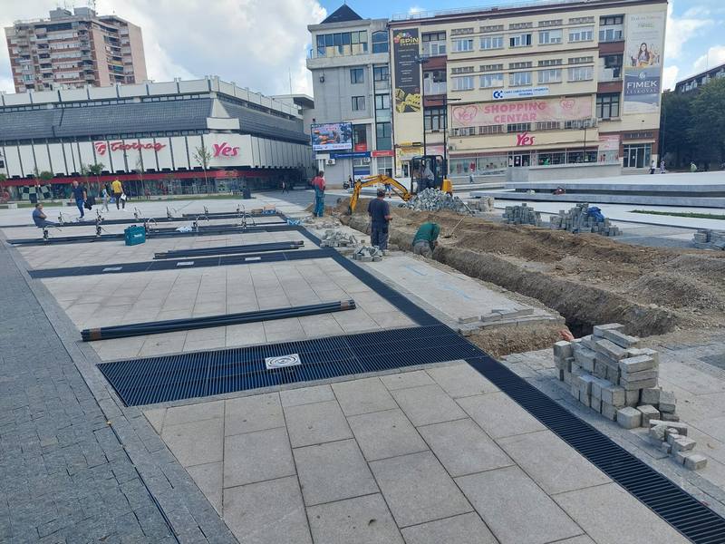 Deo trga u Leskovcu ponovo raskopan