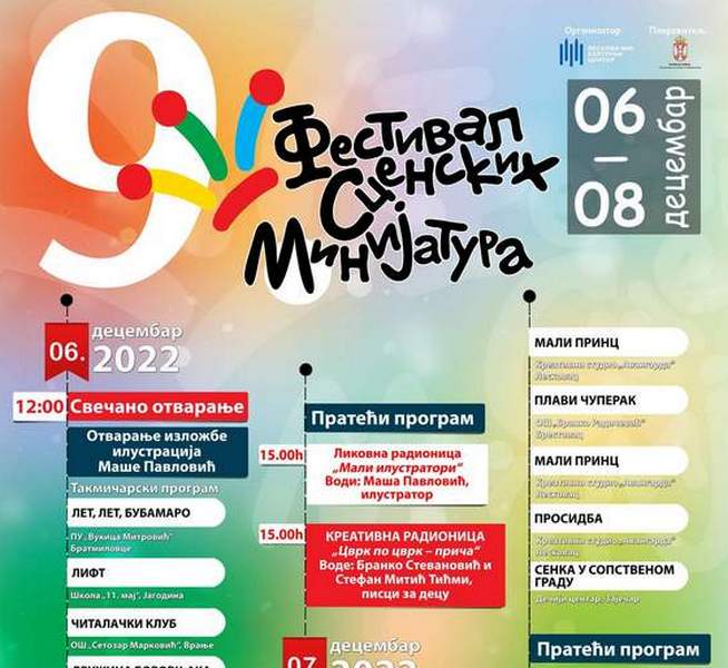 Festival scenskih minijatura od 6. do 8. decembra u Leskovcu