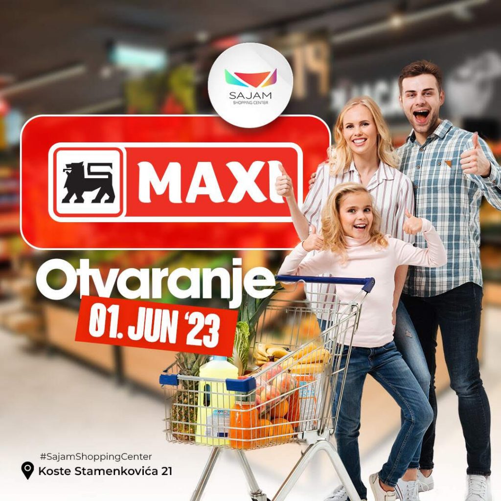 Otvaranje novog Maxi supermarketa u četvrtak u leskovačkom Sajam Shopping Centru
