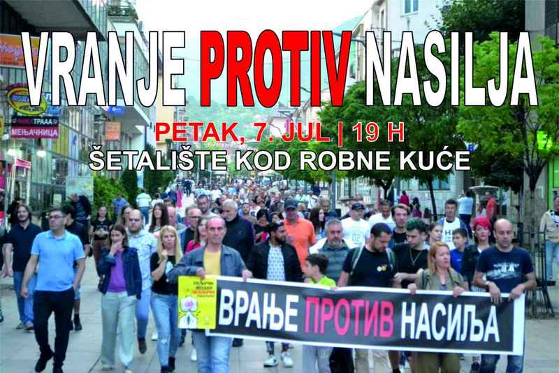 Protesti protiv nasilja sutra u Vranju i Nišu