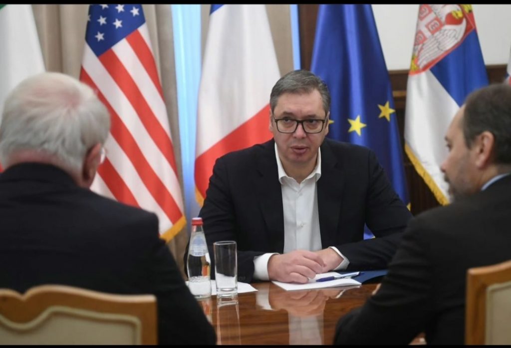 Vučić tražio od predstavnika Kvinte da Kfor preuzme brigu o bezbednosti na severu Kosova