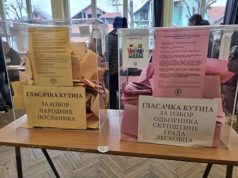 Do 12 sati u Leskovcu glasalo 22 posto birača u Leskovcu