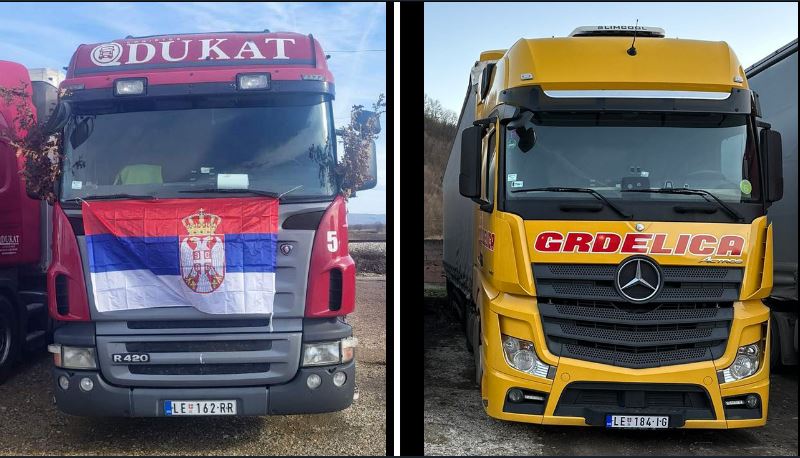 Defile kamiona s badnjacima u Leskovcu na Badnji dan i Božić