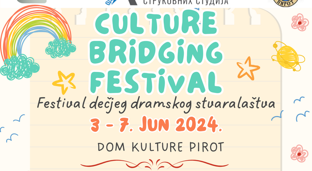 Prvi Festival dramskog dečjeg stvaralaštva od 3. do 7. juna u Pirotu